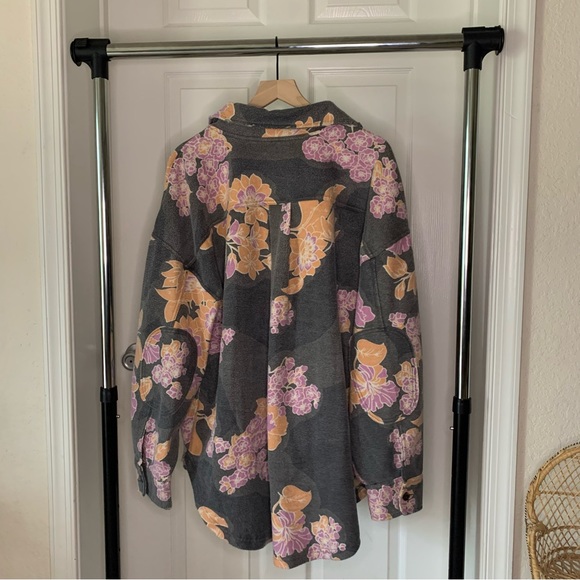 Free People Printed Floral Ruby Jacket  Shacket NWT XL - Picture 8 of 8
